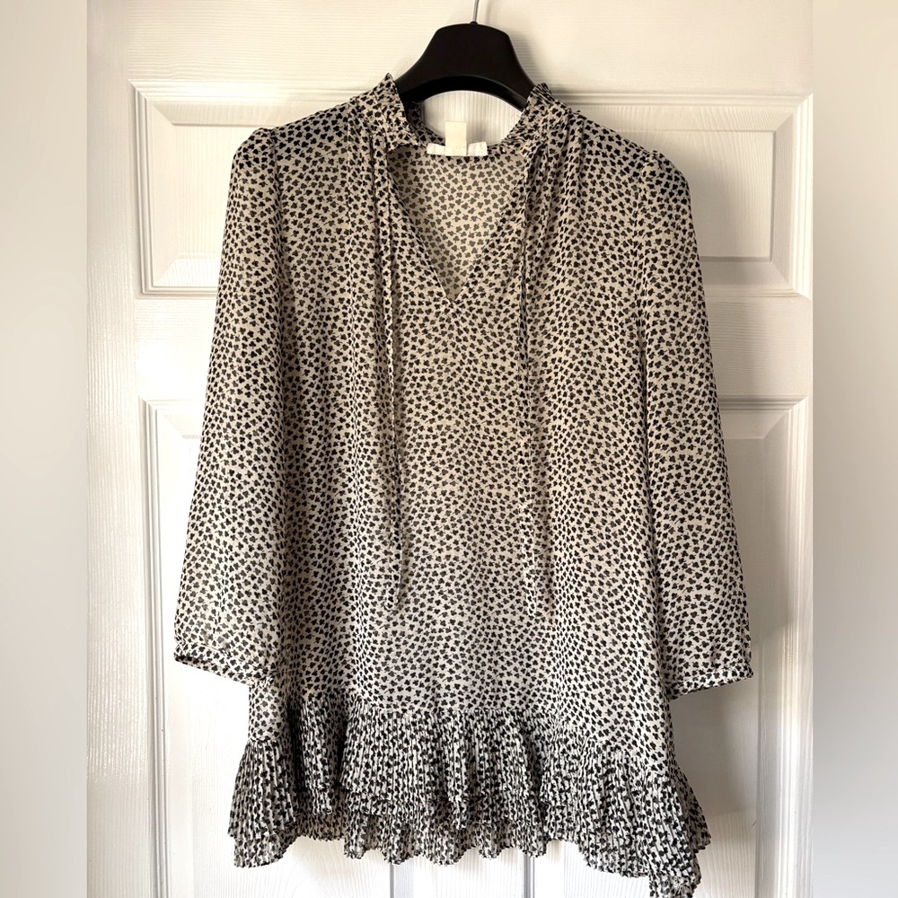 Portrait of a Girl shamrock sheer blouse